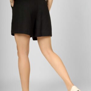 Black Women High-Rise Shorts