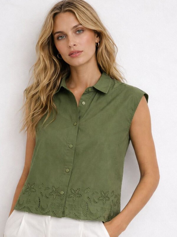 Olive Women Casual Shirt