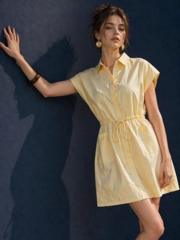 Yellow Shirt Dress