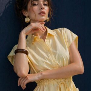 Yellow Shirt Dress