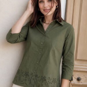 Green Women Standard Casual Shirt