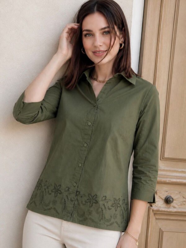 Green Women Standard Casual Shirt