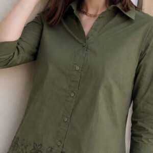 Green Women Standard Casual Shirt