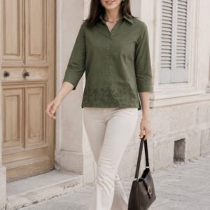 Green Women Standard Casual Shirt