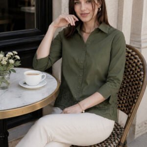 Green Women Standard Casual Shirt