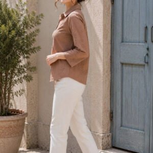 Brown Women Classic Casual Shirt